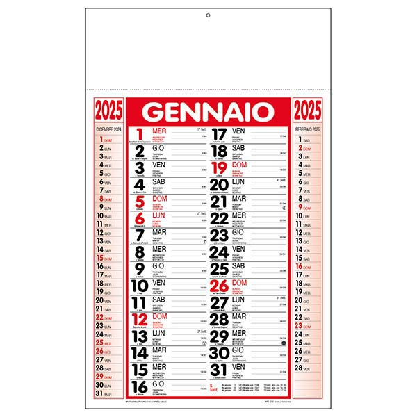 Calendari olandesi 2025 catalogo n° 1