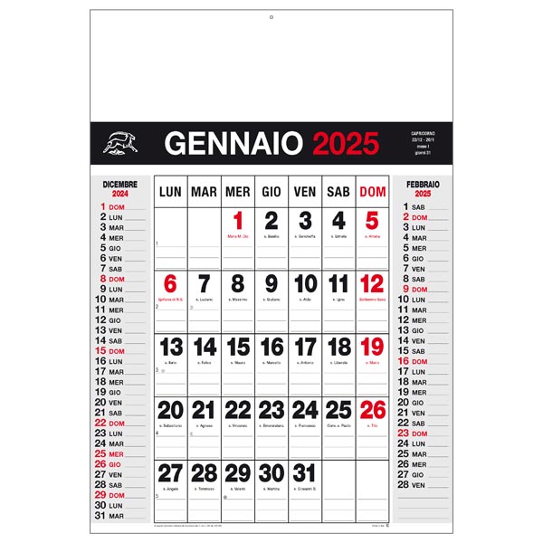 Calendari olandesi 2025 catalogo n° 2