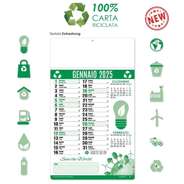 Calendario ecologico 2025 860 Save The World