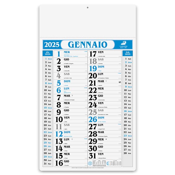 Calendario olandese 2025 PA520BL