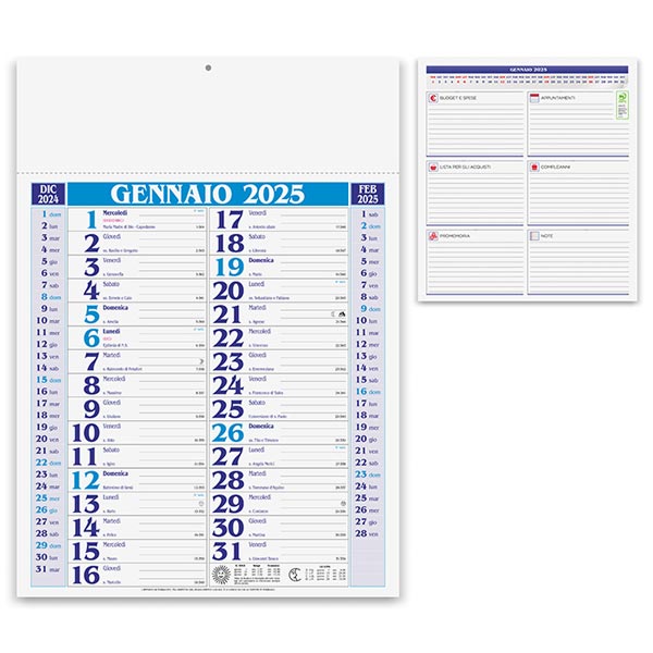 Calendario olandese 2025 PA650BL