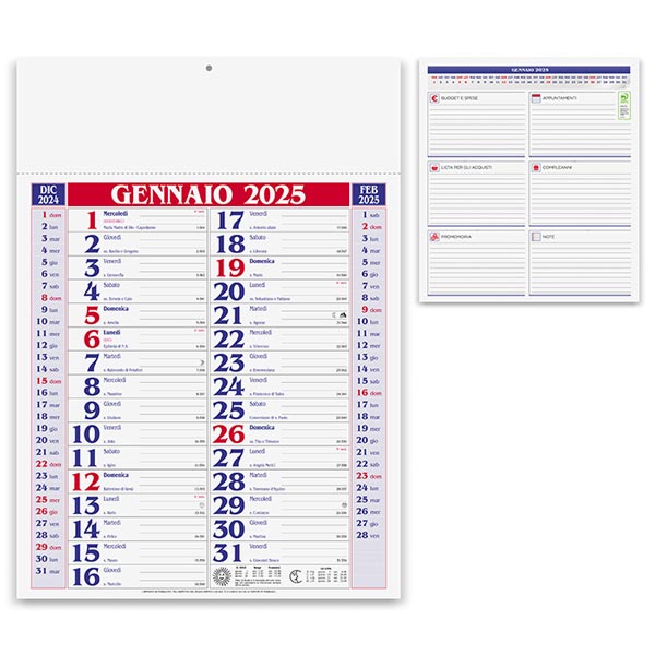 Calendario olandese 2025 PA650RO