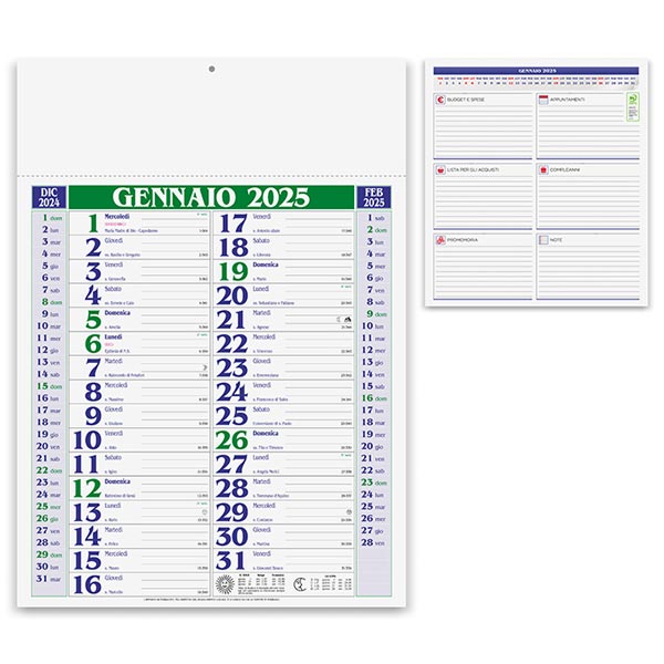 Calendario olandese 2025 PA650VE