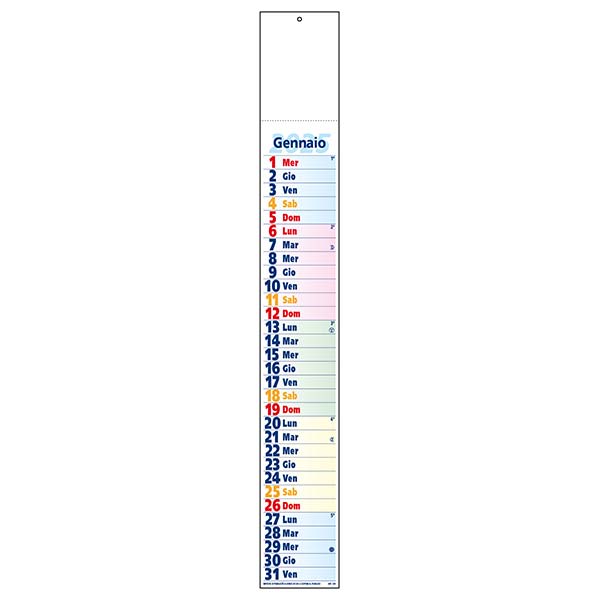 Calendario olandese multicolor 2025 C0490