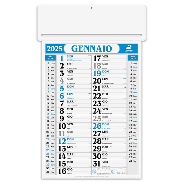 Calendario olandese passafoglio 2025 PA550BL