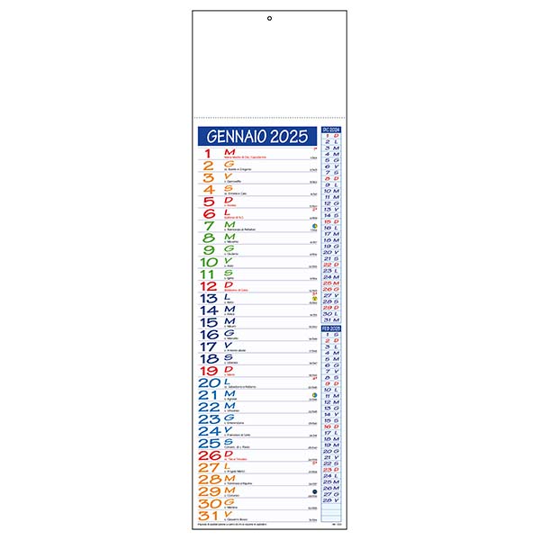 Calendario olandese silhouette 2025 C0390 multicolor